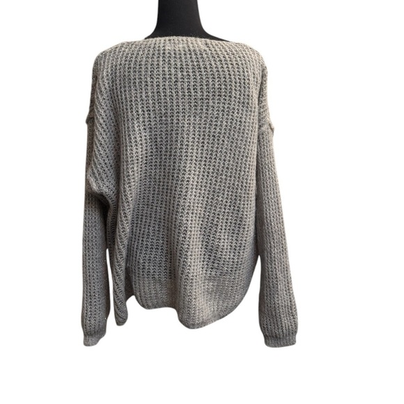 THE PORTER COLLECTIVE CRICKET Sweater Size SM Gray Grey Shimmer Italian EUC - Picture 8 of 15
